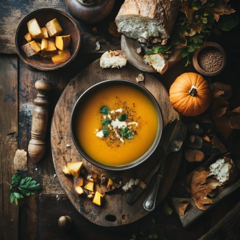 Осіннє меню з гарбузом та іншими сезонними овочами